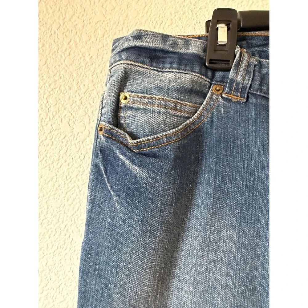 Michael Kors Plus Size 14W Womens Bootcut Jeans Blue Denim Mid Rise 99% Cotton